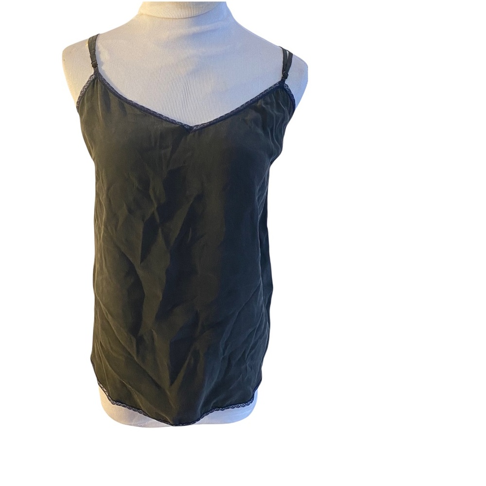 Zadig+ Voltaire black silk camisole size small